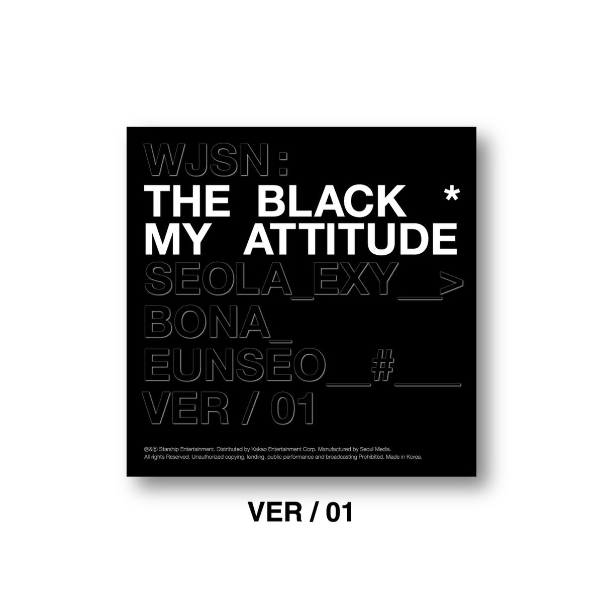 (VER.1) WJSN THE BLACK 1ST SINGLE ALBUM MY ATTITUDE - image 1