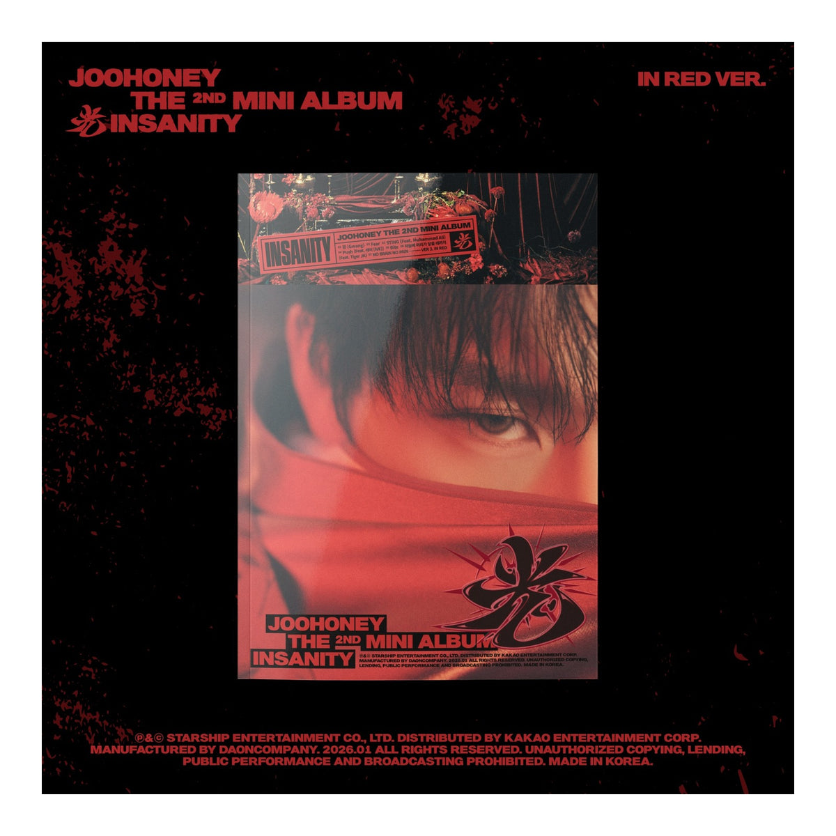 JOOHONEY THE 2ND MINI ALBUM (IN RED VER.) (INSANITY) - image 1