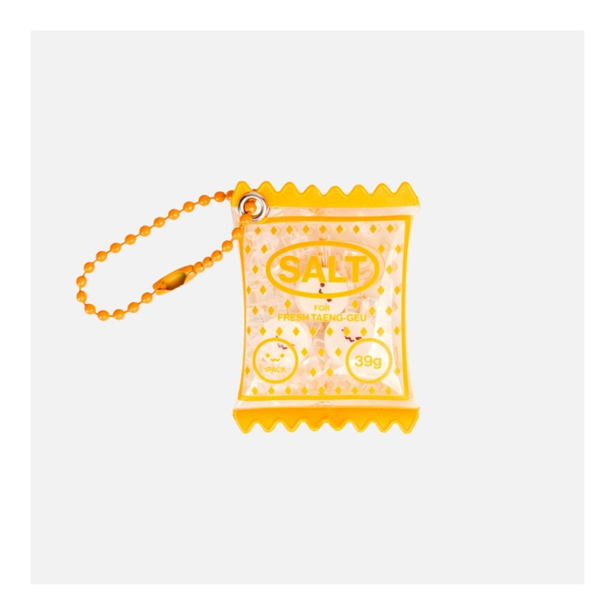 TAEYEON TAENG-GEU-RU-RU ROASTED SALT PVC Key Ring - image 1