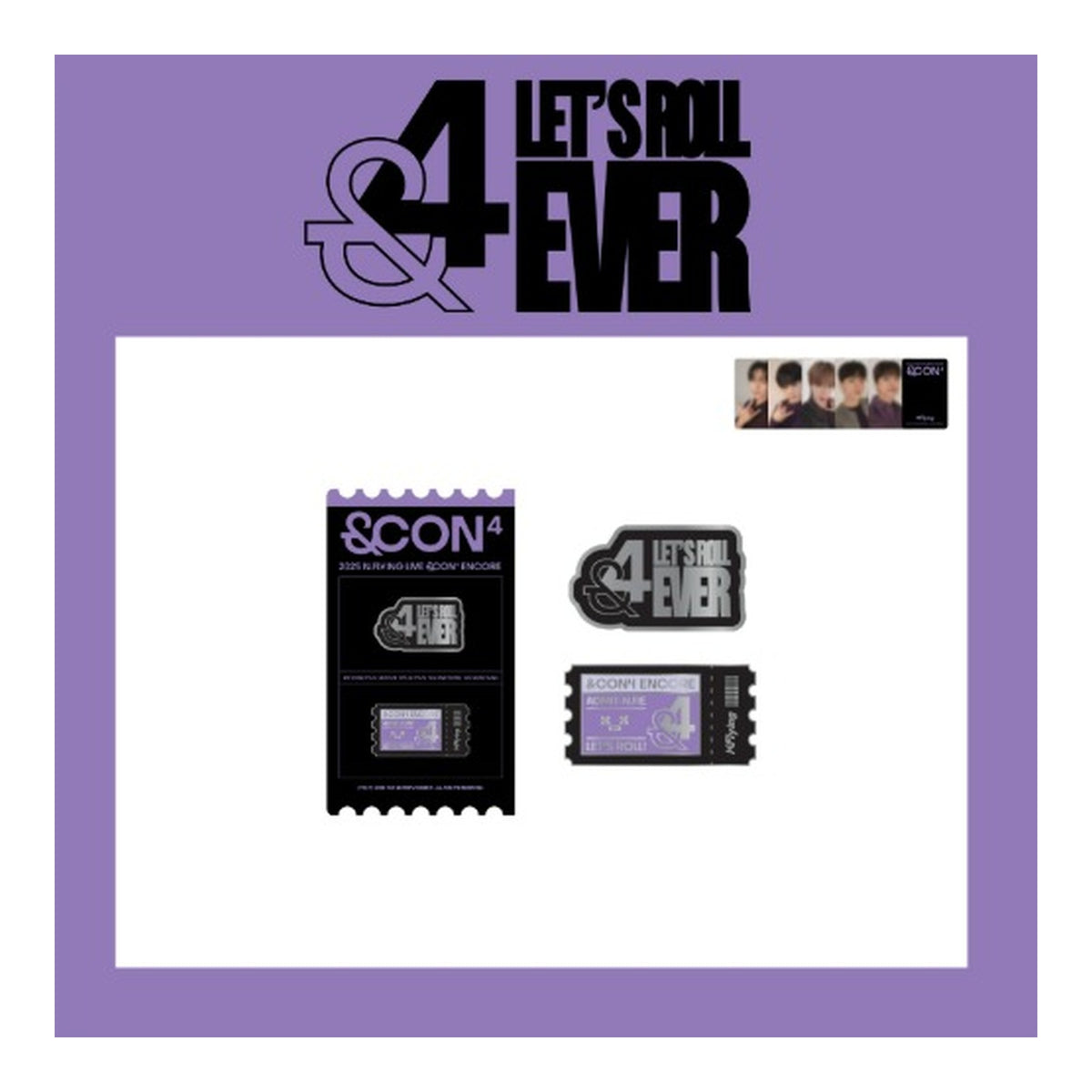 N.Flying '&CON4 ENCORE : Let’s Roll &4EVER' MD Metal Badge Set - image 1