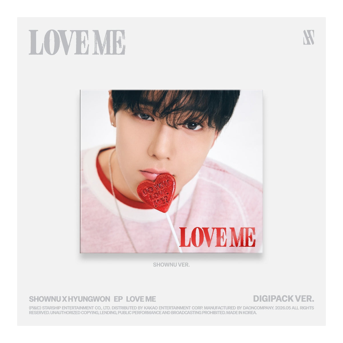 (DIGIPACK / SHOWNU VER.) SHOWNU X HYUNGWON EP LOVE ME - image 1