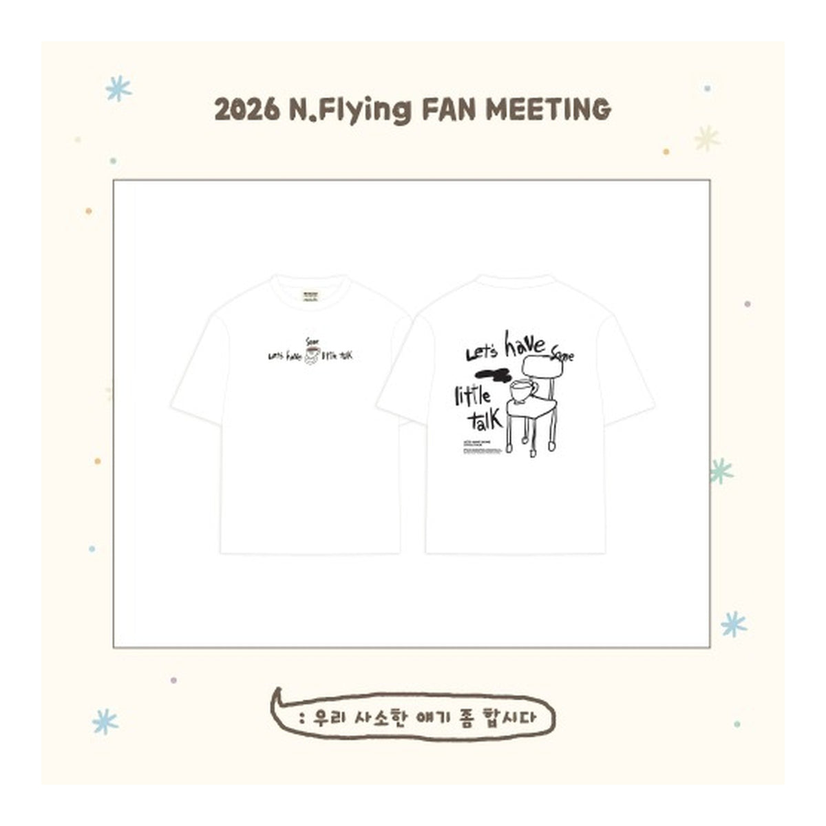 N.Flying 2026 FAN MEETING ‘Let’s have some little talk’ Official T-Shirt - image 1