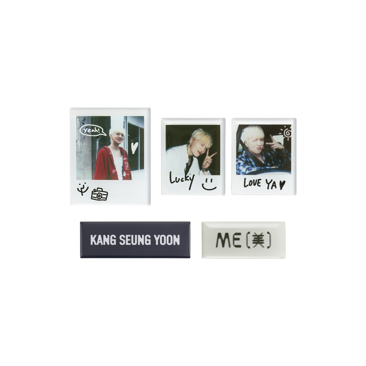 [PAGE2] KANG SEUNG YOON INSTANT PHOTO MAGNET SET - image 1