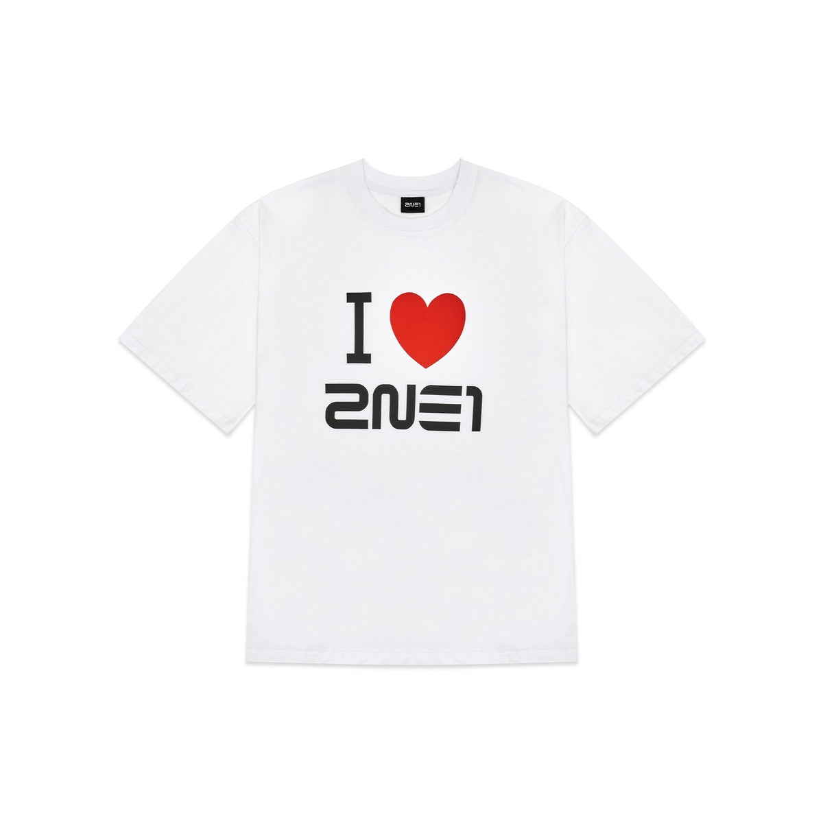 [WELCOMEBACK] 2NE1 I LOVE T-SHIRT_WHITE - image 1
