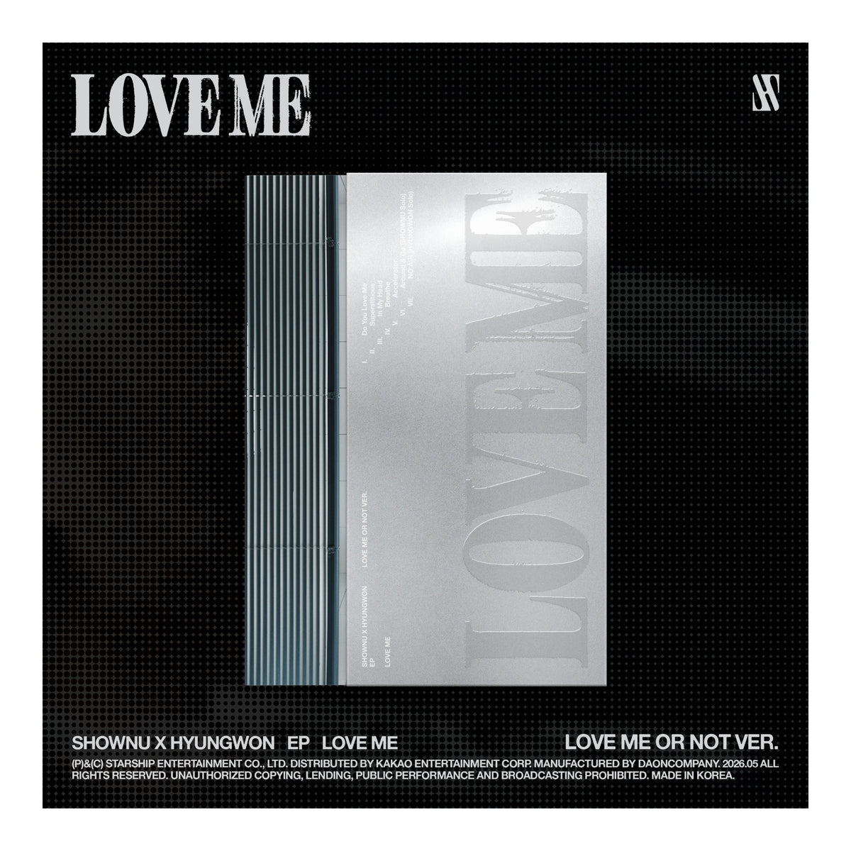 SHOWNU X HYUNGWON EP LOVE ME (LOVE ME OR NOT VER.) - image 1