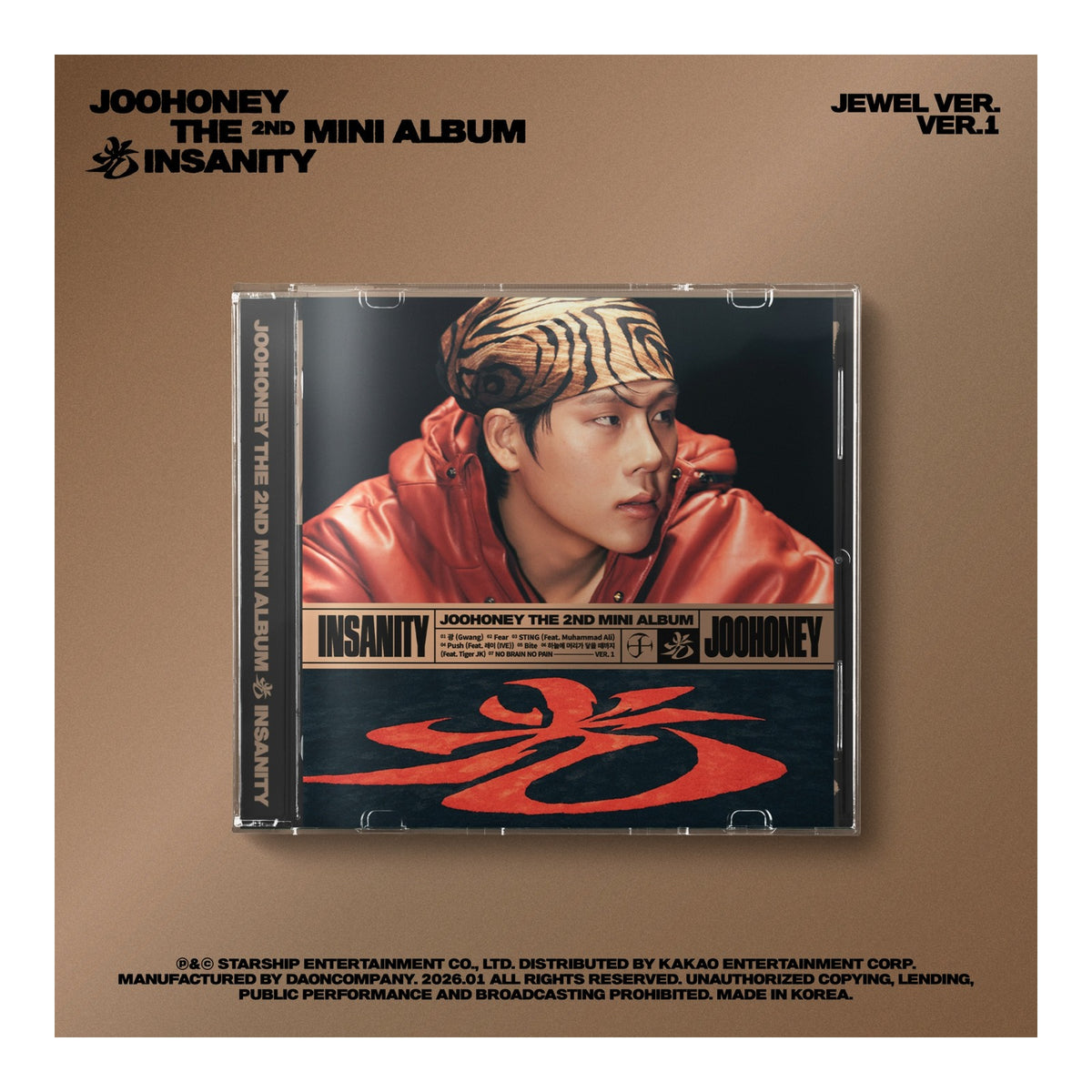 (JEWEL VER.1) JOOHONEY THE 2ND MINI ALBUM (INSANITY) - image 1