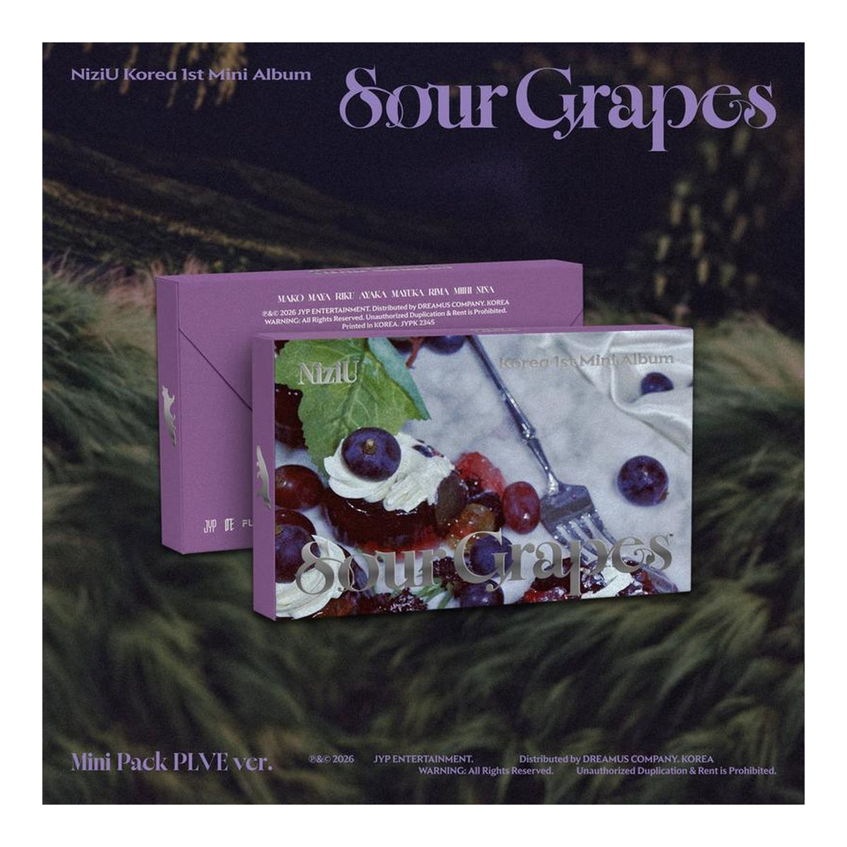 NiziU Korea 1st Mini Album Sour Grapes (Mini Pack PLVE ver.) - image 1