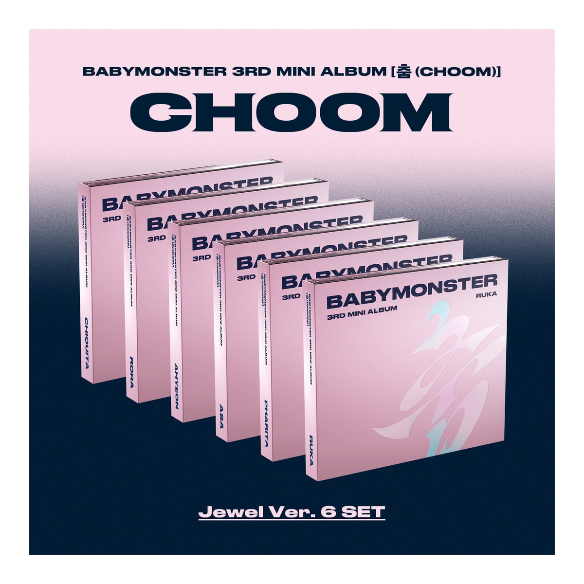 BABYMONSTER 3rd MINI ALBUM [CHOOM] Jewel Ver. (6-Type Set) - image 1