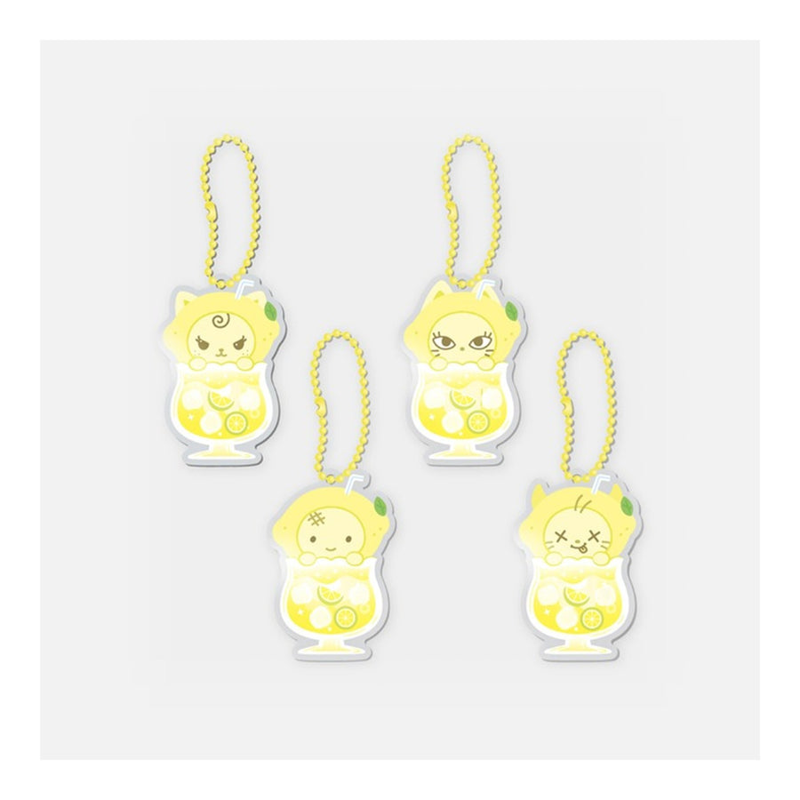 2026 aespa WEEK - MAKE IT LEMONADE RANDOM MINI ACRYLIC SHAKER KEYRING (1 of 4 Random Designs, Not Selectable) - image 1
