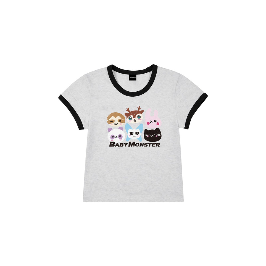 [CHOOM TOUR] BABYMONSTER CHARACTER RINGER T-SHIRT - image 1