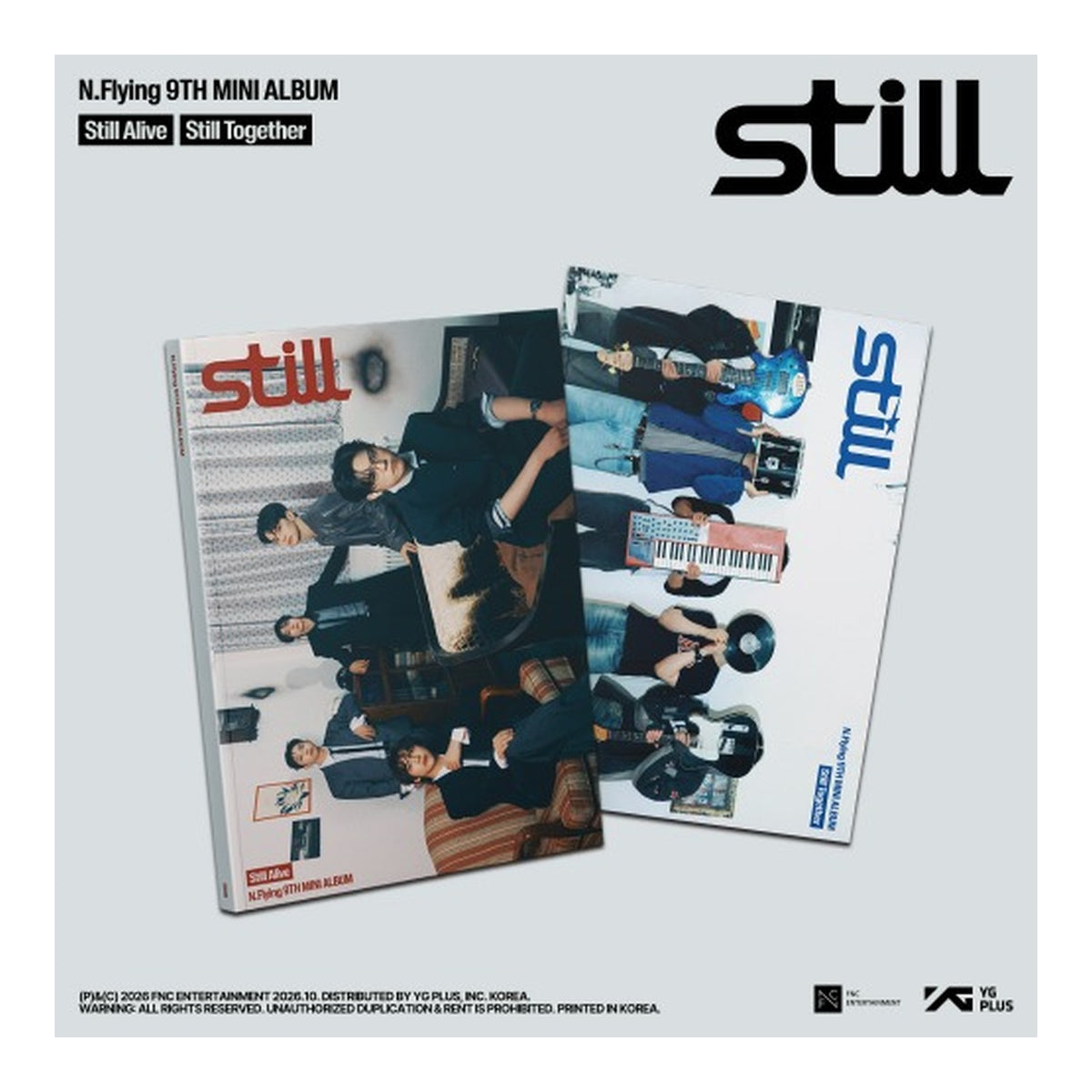 N.Flying 9th Mini Album [Still] - Still Alive Ver. / Still Together Ver. (SET) - image 1
