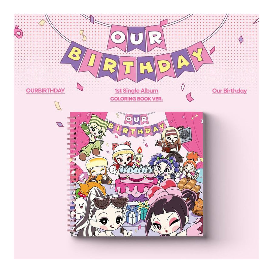 OURBIRTHDAY 1st Single Album [Our Birthday] COLORING BOOK VER. - image 1