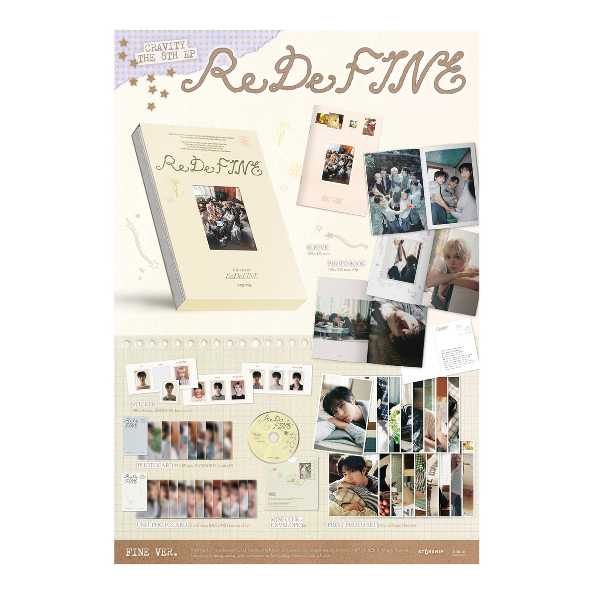 (VER SET) CRAVITY THE 8TH EP ReDeFINE - image 1
