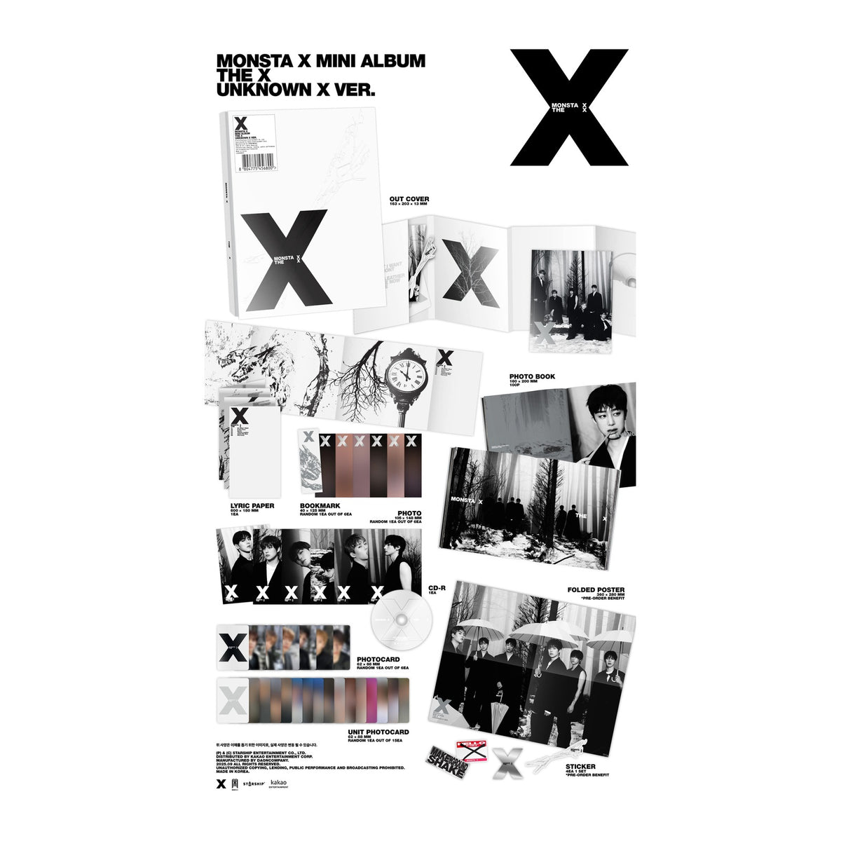 (UNKNOWN X VER.) MONSTA X MINI ALBUM THE X - image 2