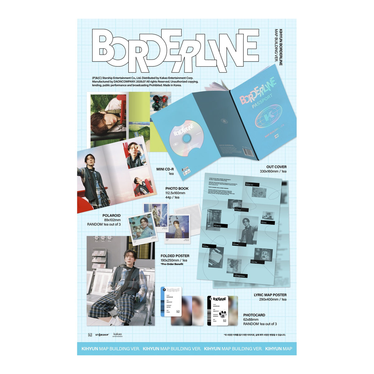 (MAP BUILDING VER.) KIHYUN EP BORDERLINE - image 2