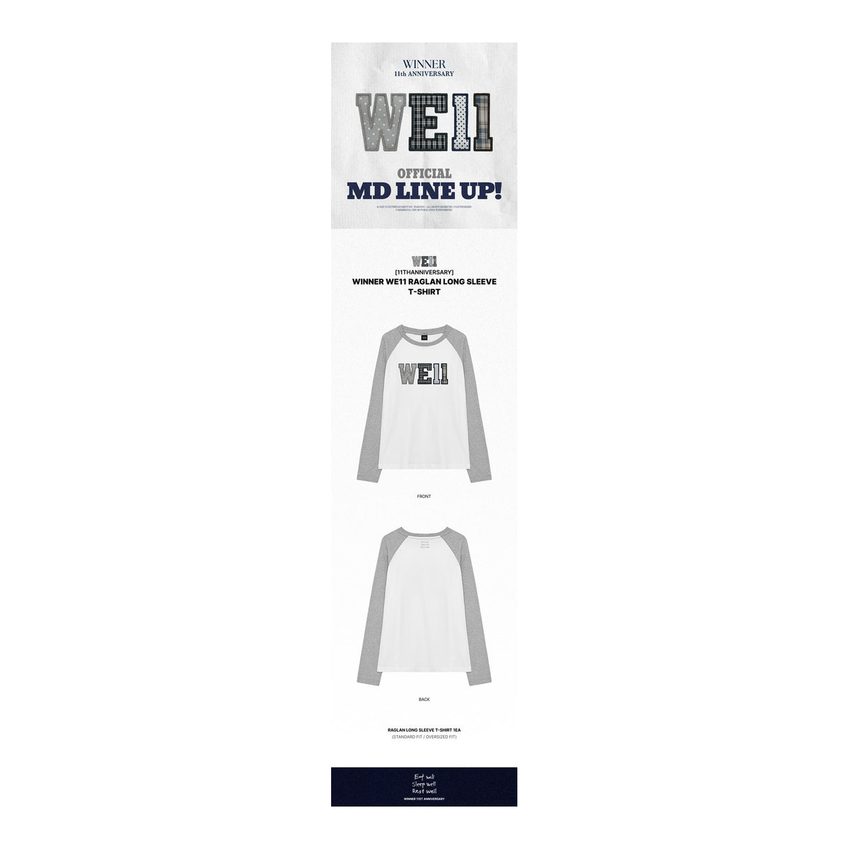 [11THANNIVERSARY] WINNER WE11 RAGLAN LONG SLEEVE T-SHIRT - image 2