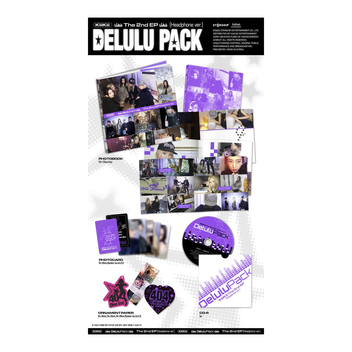 (Headphone. Ver.) KiiiKiii The 2nd EP [Delulu Pack] - image 2