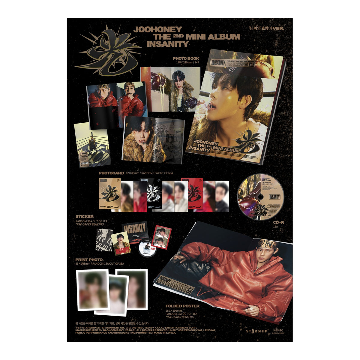 JOOHONEY THE 2ND MINI ALBUM (INSANITY) - image 2