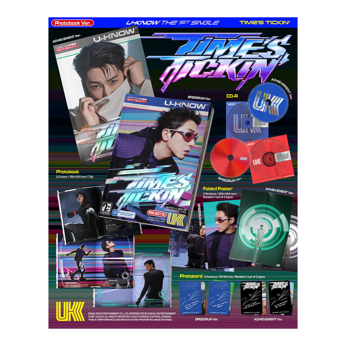 U-KNOW The 1st Single Album [Time’s Tickin’] (Photobook Ver.) - image 2