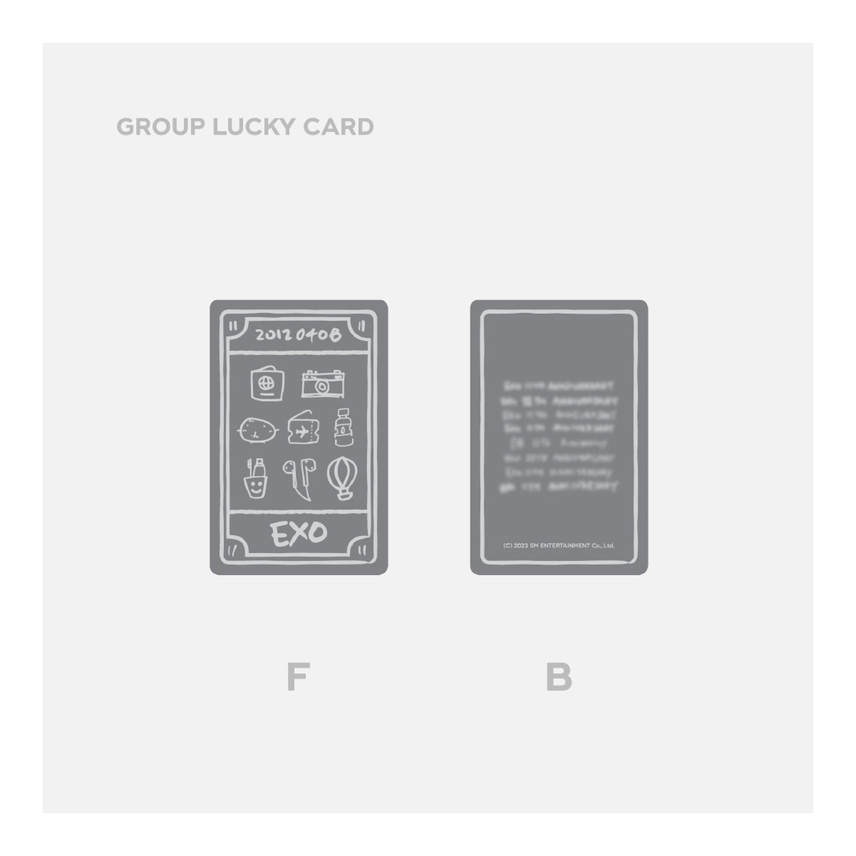 EXO 11th Anniversary Lucky Card Set - image 2