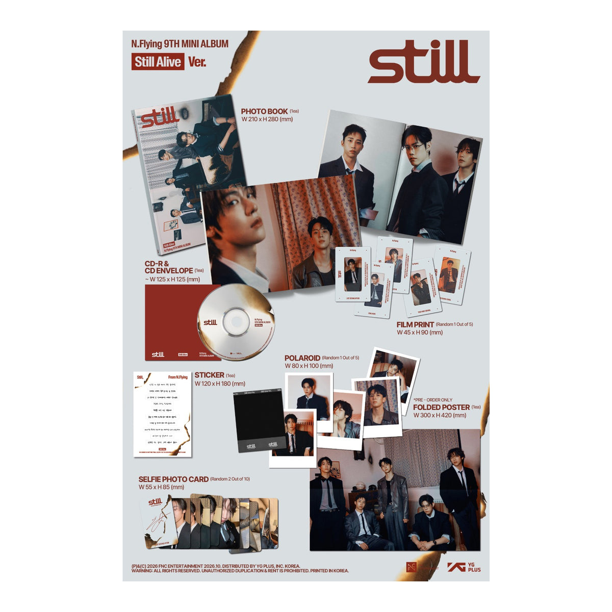 N.Flying 9th Mini Album [Still] - Still Alive Ver. / Still Together Ver. (SET) - image 2
