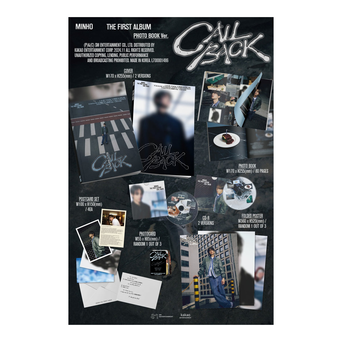 MINHO The 1st Album [CALL BACK] (Photo Book Ver.) (1 of 2 Covers, Not Selectable) - image 2