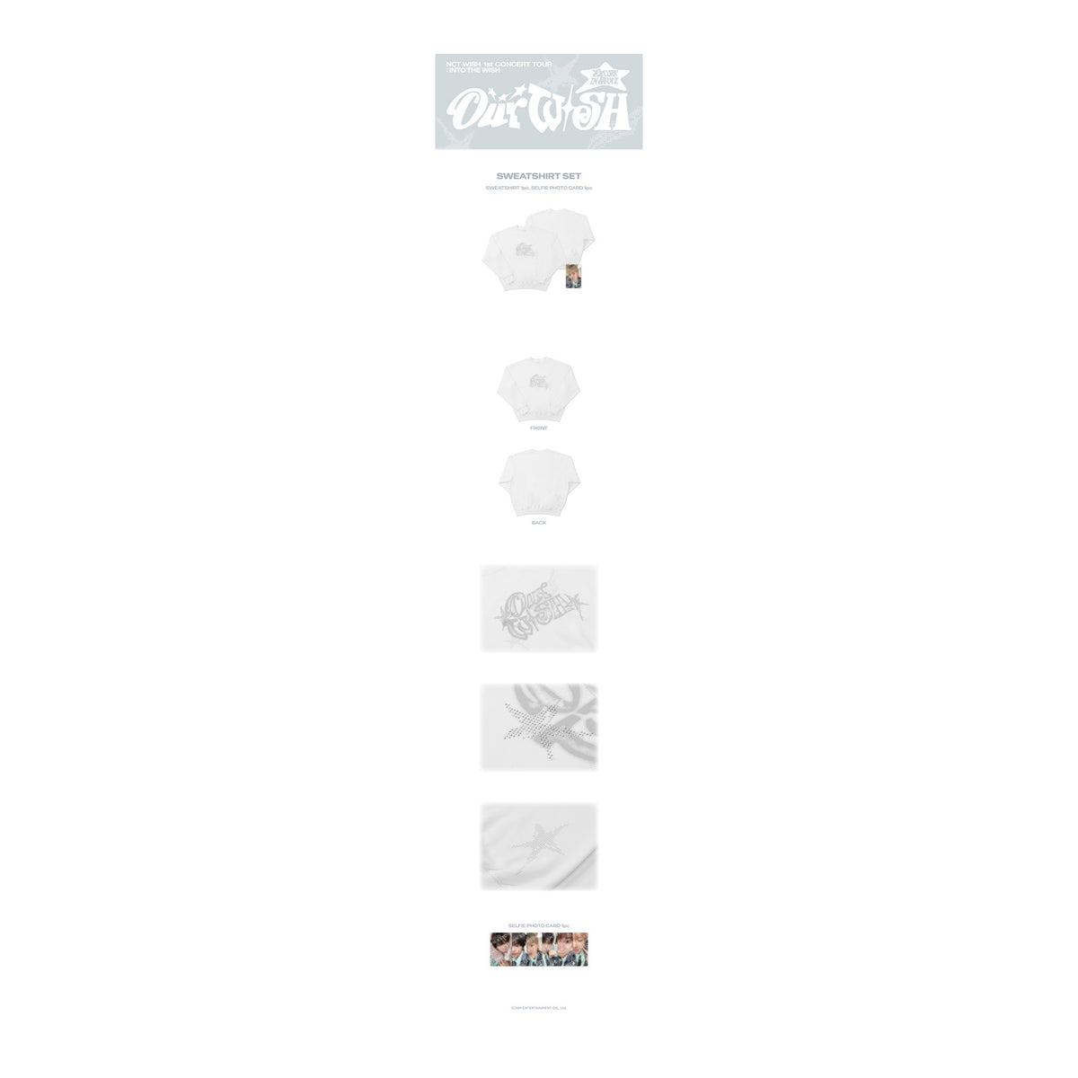 NCT WISH 1st CONCERT TOUR 'INTO THE WISH : Our WISH' ENCORE SWEATSHIRT SET - image 2