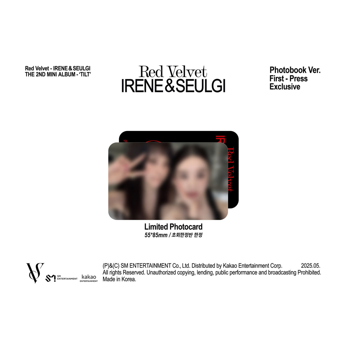 Red Velvet - IRENE & SEULGI The 2nd Mini Album [TILT] (Photo Book Ver.) (1 of 3 Covers, Not Selectable) - image 2