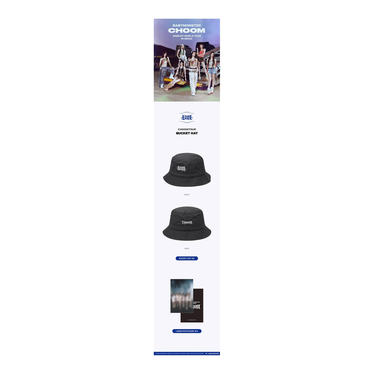 [CHOOMTOUR] BABYMONSTER BUCKET HAT - image 3