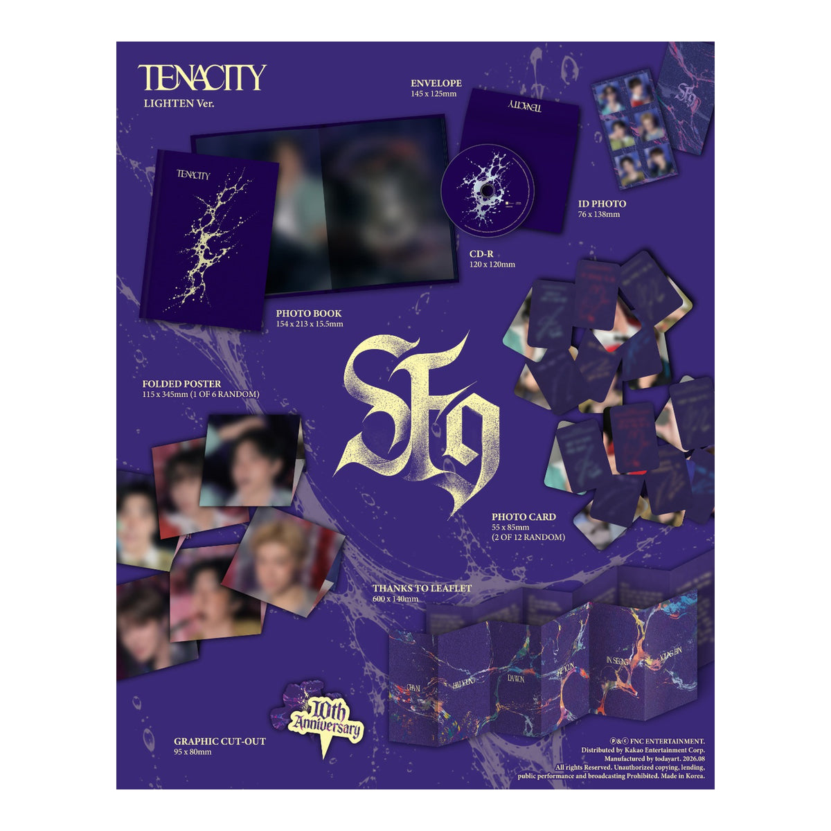 SF9 2nd Album [TENACITY] _ LIGHTEN Ver. - image 3