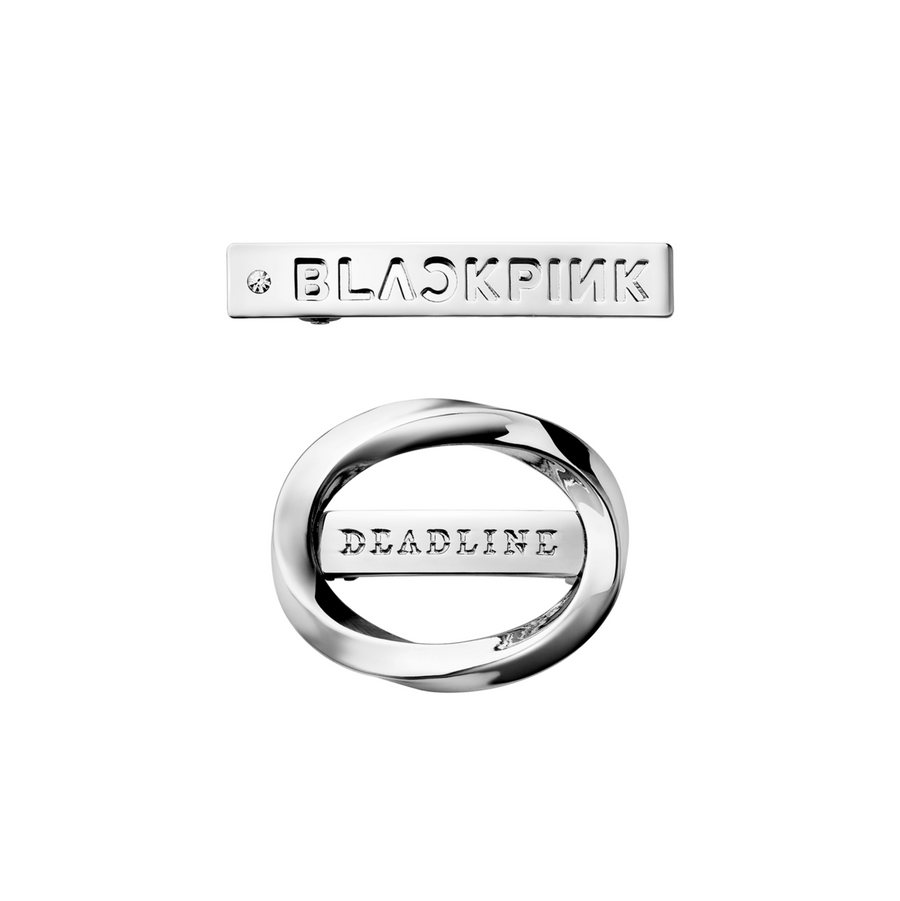 BLACKPINK DEADLINE Hair Pin Set 2pc Official K-Pop Merchandise product packshot